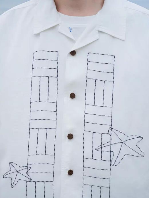 Evistub/E-5XCS688/古巴领衬衫短袖男夏季 商品图3