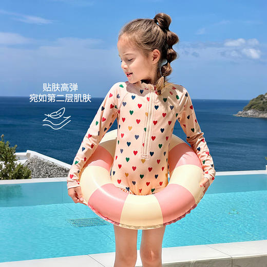 TZW-氧气缤纷波点萌趣连体泳装女童泳衣儿童夏季新款童装泳衣裙 商品图2