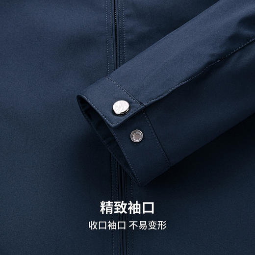 圣得西商务风夹克男2025春季新款行政休闲立领外套百搭纯色上衣 商品图8