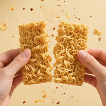 豫竹脆司令香脆面53g*40整箱袋装掌心面休闲零食奥尔良鸡翅味 /粮油调味 /方便食品 /方便面 商品图3