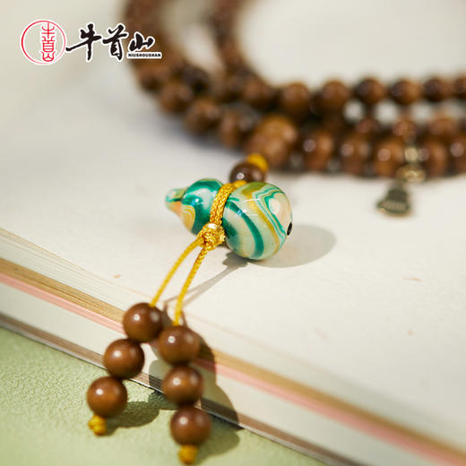 牛首山文创楠木手串搭配大漆葫芦国潮男女士情侣多圈手链节日礼物 商品图3