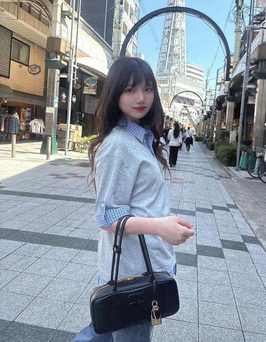 缪缪皮革手袋 小号迷你三色可选（LZ） 商品图1