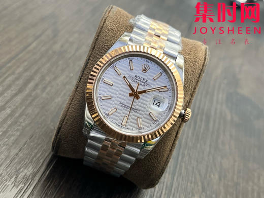 劳力士 VS日志41系列 间玫金格子面 格纹盘 男士腕表 3235机 五珠带 表径41mm 商品图2