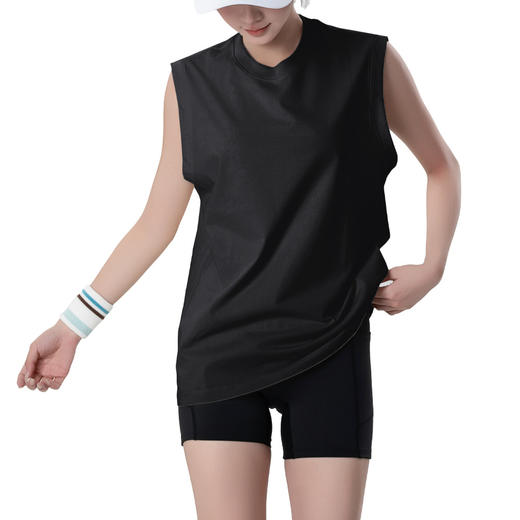 Gymicon能量符号 瑜伽服女T恤背心春夏瑜伽罩衫健身房跑步运动透气宽松短袖YABX2539 商品图4