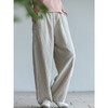 牧衣游原创 亚麻净色长裤新款透气清凉随性宽松百搭休闲裤 归屿 商品缩略图3