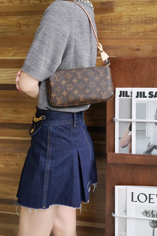 驴家棋盘格大麻将腋下老花麻将包单肩手提包！(JPH) 商品图1