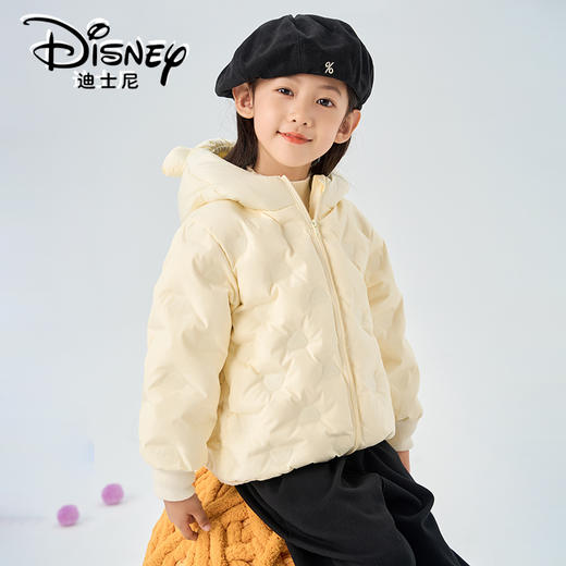 Disney/迪士尼snb儿童外套纯色耳朵款男女童小童羽绒服XME4SU396 商品图3