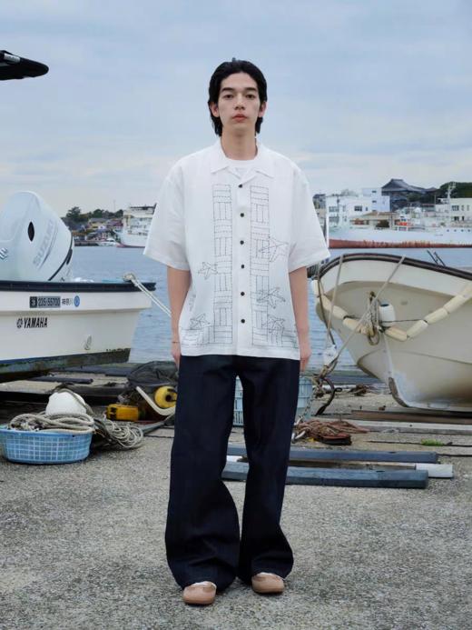 Evistub/E-5XCS688/古巴领衬衫短袖男夏季 商品图0