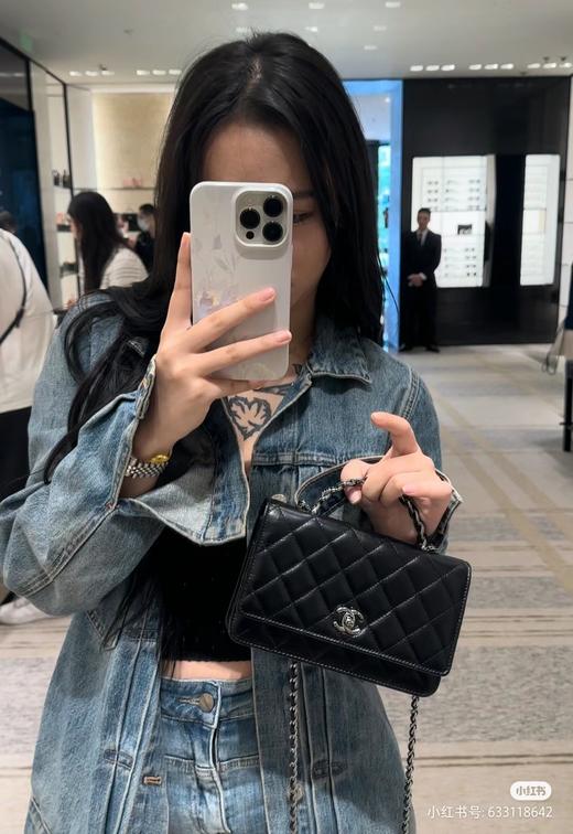 香奈儿 23K系列水钻手柄woc发财包 （LZ） 商品图5