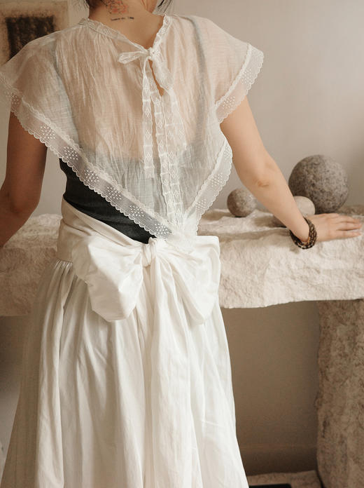 亚麻真丝棉 - 古典蕾丝小披 商品图2