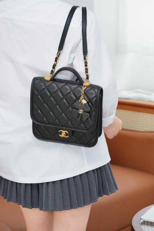 香奈儿 25B 四叶草系列双肩包 小号  （LZ） 商品图8