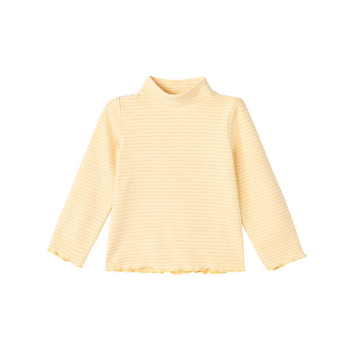 笛莎Deesha 童装女童T恤2025冬新款女童甜美条纹半高领打底T恤 商品图4