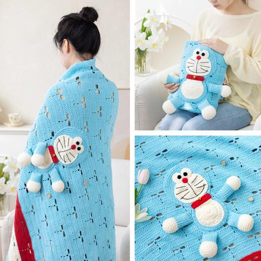 苏苏姐家蓝喵咪毯&灰喵毯-云小朵版手工diy编织钩针毯子材料包 商品图2