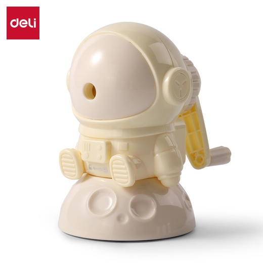 得力可爱卡通手摇削笔机 宇航员小火箭造型自动进铅儿童学生专用 商品图4