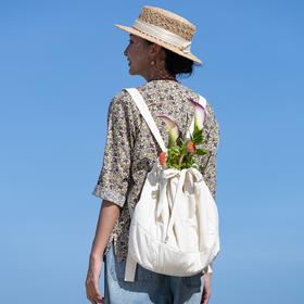 牧衣游 40支纯棉涧棉双肩背包文艺百搭 云熙【不支持会员折】