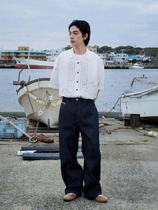 Evistub/E-5XCS688/古巴领衬衫短袖男夏季 商品图2