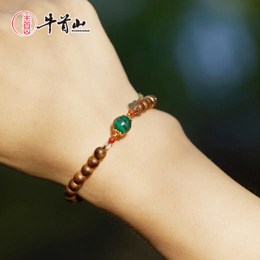 牛首山文创扶光·绿棋楠单圈手串高级显白送闺蜜女朋友礼物 商品图0