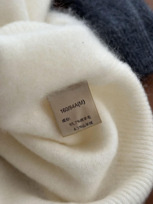 新增开衫、马甲~主打毛衣界的“皮草”拉毛2.0升级版！【岛精无缝一体工艺】 🔺95.7%澳洲塔斯马尼亚羊毛+4.3%山羊绒的黄金配比✨全球顶级毛料之一 商品图4