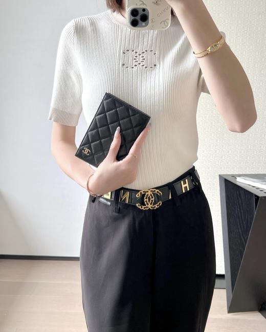 香奈儿经典护照夹 鱼子酱牛皮黑色淡金 （LZ） 商品图9