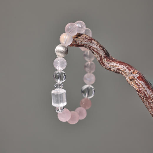ARSIS｜晶石系列 粉黛桃花·粉水晶串珠手链 商品图3