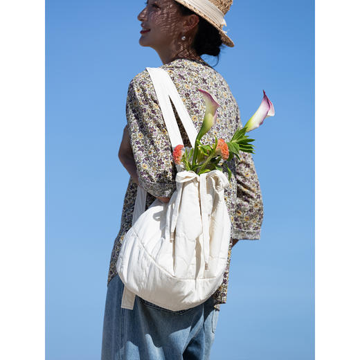 牧衣游 40支纯棉涧棉双肩背包文艺百搭 云熙【不支持会员折】 商品图3