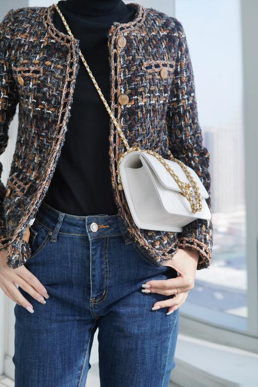 香奈儿  24c 双金球CF mini 19cm白色 （LZ） 商品图9