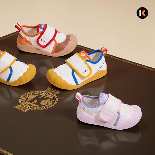 卡特兔儿童学步鞋赤足训练鞋2025秋季婴儿鞋防滑透气儿童室内鞋 商品图1