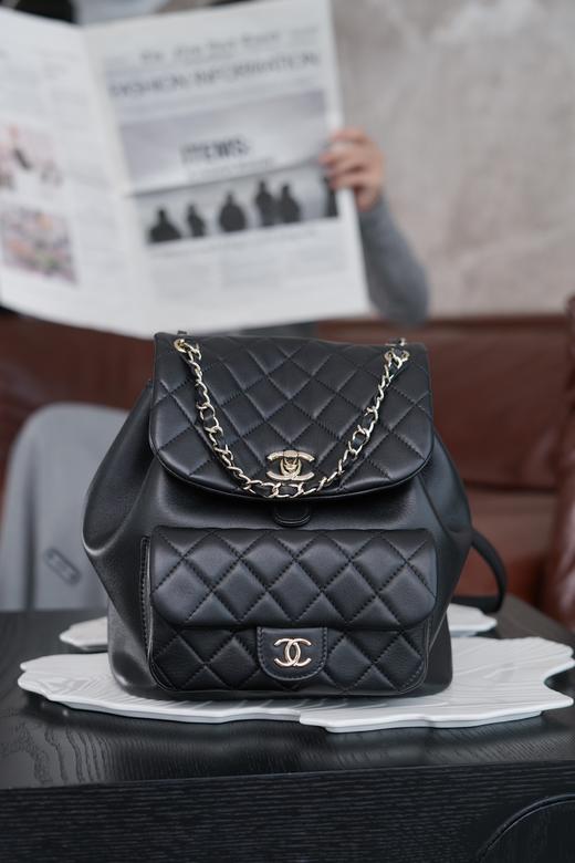 香奈儿 24新款Duma双肩包 黑色 大号（LZ） 商品图2