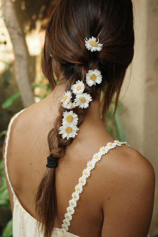 “小雏菊”真丝棉色织-超大幅摆裙 商品图8