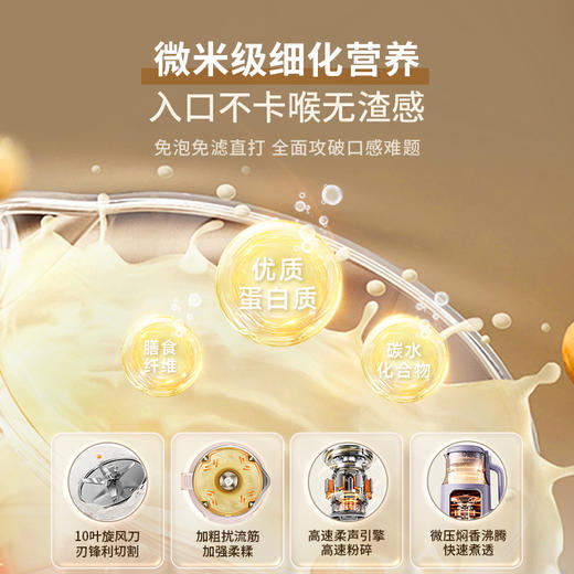 大宇破壁豆浆机家用大容量无渣感全自动迷你小型非低噪音2025新款 商品图2