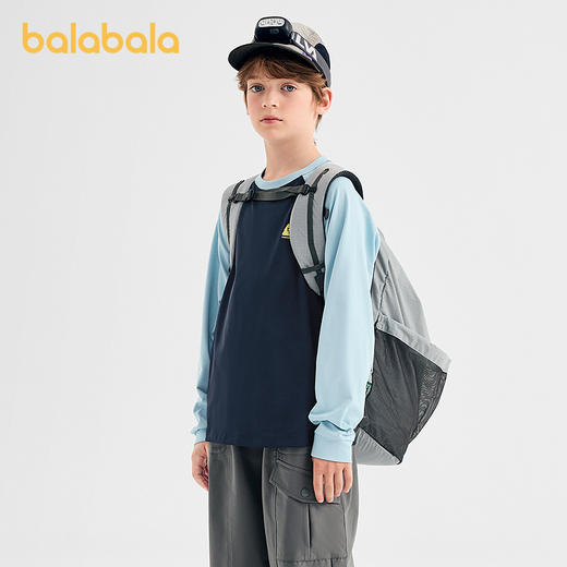 【商场同款】巴拉巴拉童装男童长袖t恤儿童2025新款秋装速干内搭 商品图1