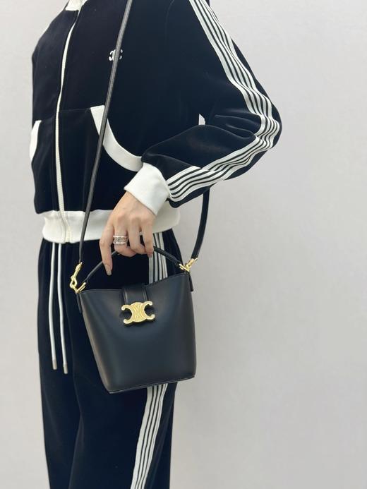 CELINE LOUIS 赛琳 迷你光滑牛皮革手提水桶包（LZ） 商品图1