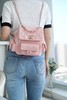 香奈儿 23K新款 坦克Duma 双肩包书包大号 浅粉（LZ） 商品缩略图4