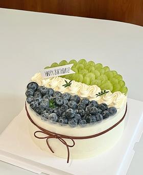 【优品系列】--【青提蓝莓双拼】水果蛋糕