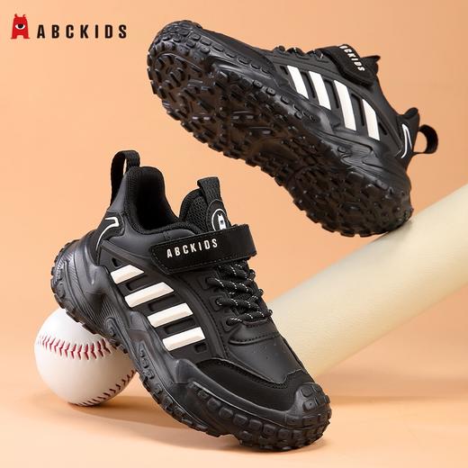 Abckids男童运动鞋新款中大童皮面防水儿童跑步鞋软底女童学生休闲鞋28-38 商品图8