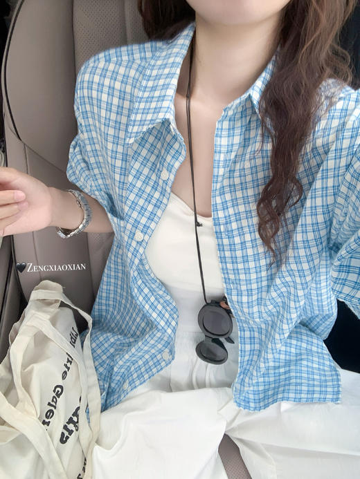 【149元任选2件】最后一波！蓝色格子衬衫 商品图1