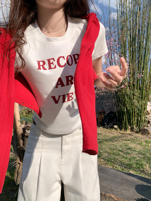 【99元任选2件】现货秒杀！卖完不补 ！微信打折价！字母印花短款短袖T 商品图5