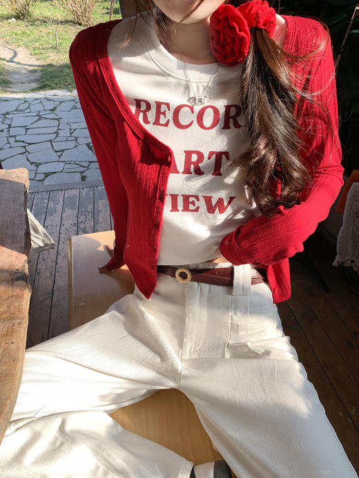 【99元任选2件】现货秒杀！卖完不补 ！微信打折价！字母印花短款短袖T 商品图6