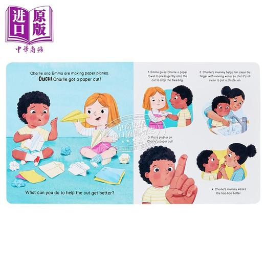 预售 【中商原版】ok贴之书 The Boo Boo Book 英文原版 儿童早教认知 教孩子们如何处理割伤和擦伤 附可重复使用贴纸 进口童书 商品图2
