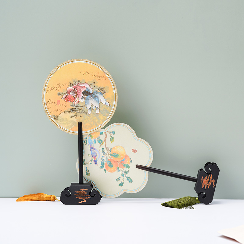 西泠印社 创意丝绸文人雅扇团扇