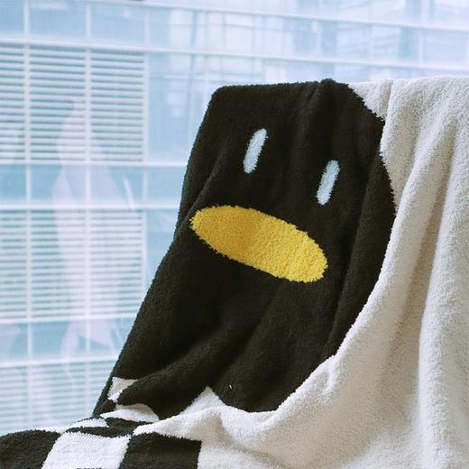 怪奇鹅半边绒毛毯-棋盘格款 商品图1