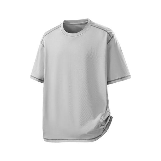 【DH】大依优型大码凉感索罗娜短袖T恤男胖子宽松运动吸湿速干圆领短袖加肥加大上衣 商品图6