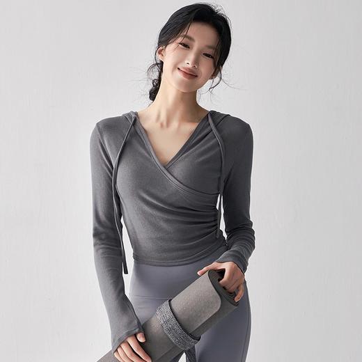 跃牌【轻匀系列】2025新修身上衣甜辣妹健身服跑步瑜伽长袖显瘦速干运动T恤女CX5009 商品图4