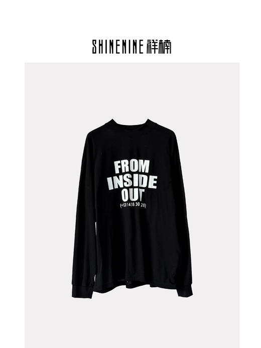 S41351170字母长袖T恤 商品图0