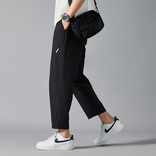 【超大码】【DH】大依优型大码潮流冰丝裤夏季裤子直筒加大码男士运动裤弹力空调裤胖子300斤 商品图1