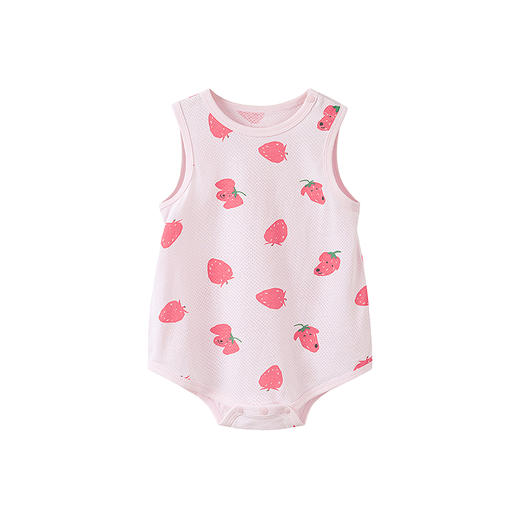 【99元任选3件】迷你巴拉男女宝宝网眼透气三角衣夏新款婴儿连体衣爬服不闷汗 商品图4