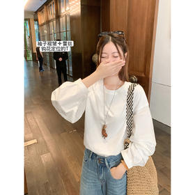 <曾小咸推荐>现货秒杀 ！微信超特价！袖口绣花镂空长袖T 日常149.99 立减80 秒杀69.99！！