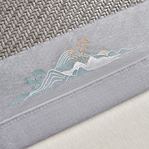 多喜爱 霸王藤席 远山（咖/灰）【精致刺绣】【四角弹力绑带】【无毛刺】加厚加密 平滑柔软 0.3+凉感值超国家标准 藤席编造  3D蜂窝透气 商品图12