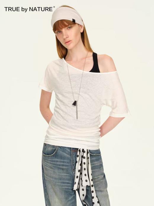 TRUE by NATURE/25SUT11/轻薄微透短袖T恤女 商品图1