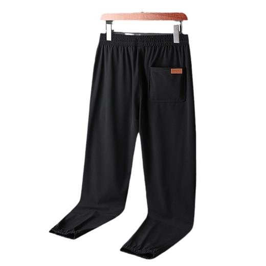 【超大码】【DH】大依优型大码冰丝裤休闲宽松薄款速干垂感运动裤束脚加肥加大码九分300斤 商品图3